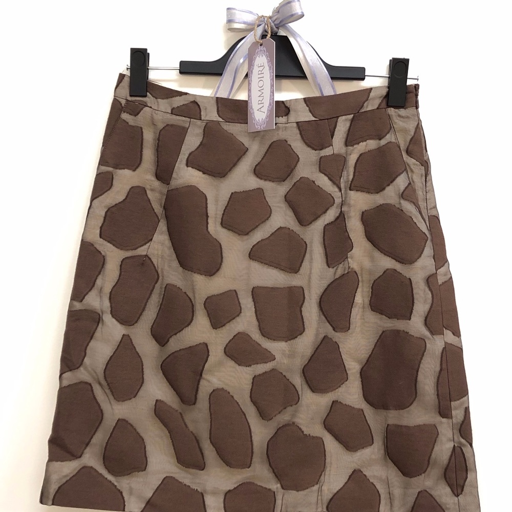 Milly of New York Giraffe Pattern Skirt